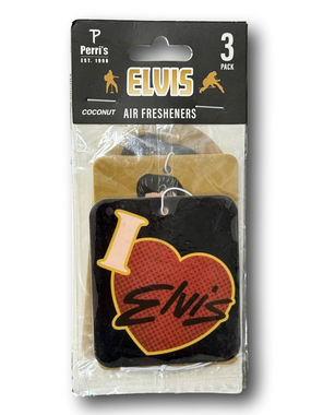 3-Pack Elvis Presley Licensed Air Fresheners - Coconut Scent - NWT
